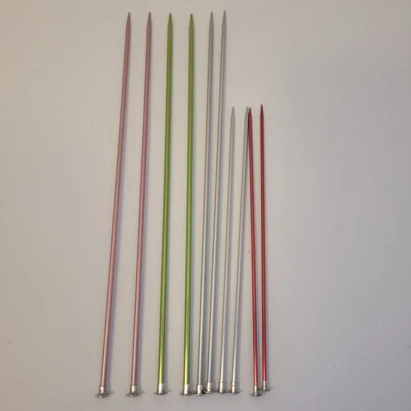 Boye Knitting Needles Mixed Lot Size And Brand Aluminum 5 Pair - Picture 1 of 5